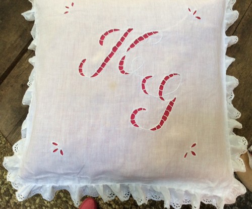 Kissen mit monogramm - mit, und