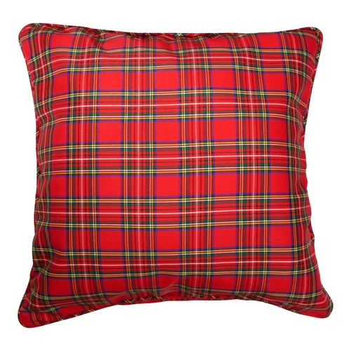 Tartan dekokissen 55x55cm rot - dekokissen,