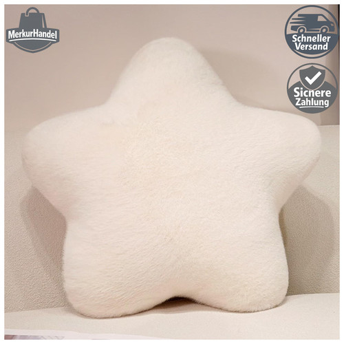 Kuschelkissen sternform weiß - kuschelkissen,